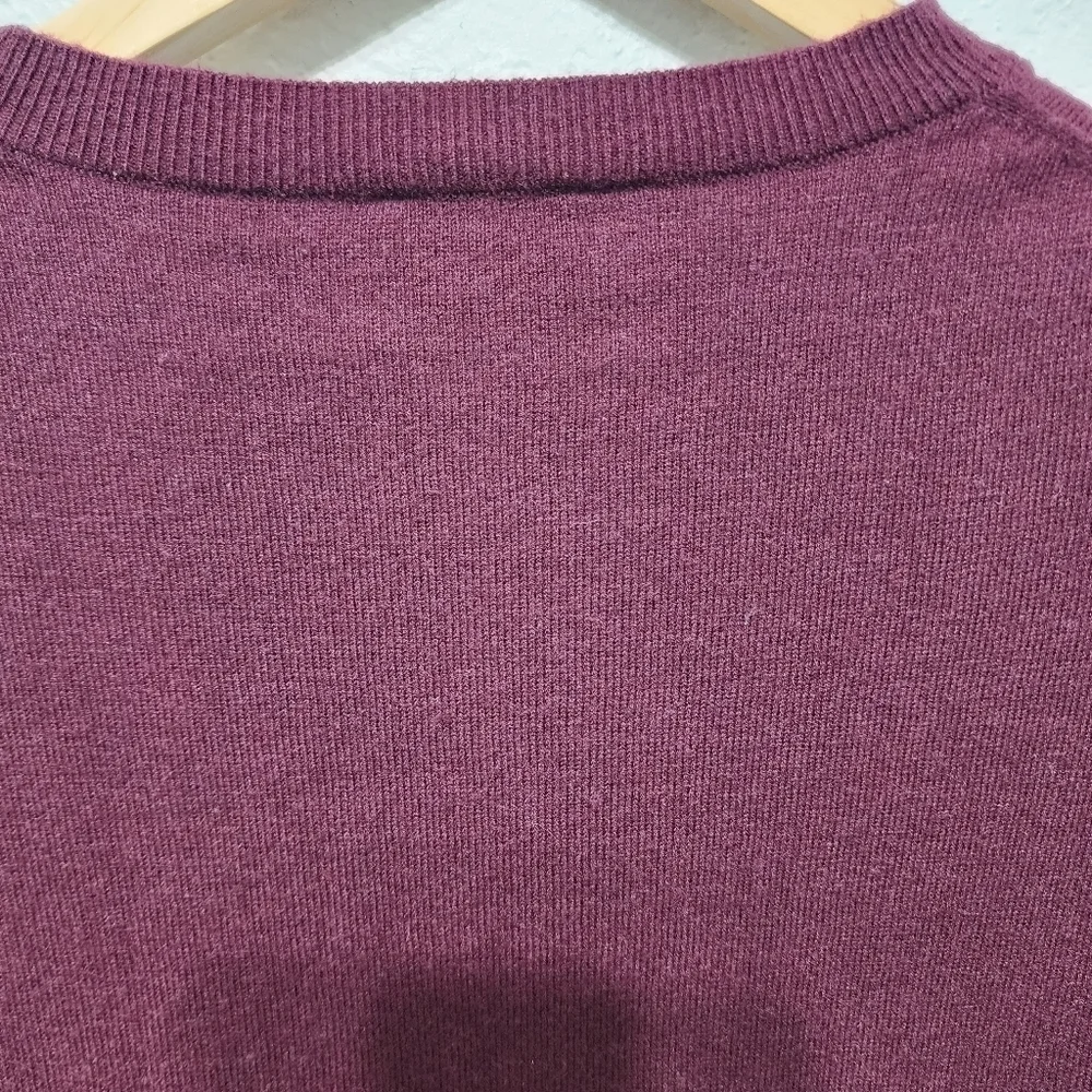 Kate Spade Burgandy Long Sleeve Sweater Size XS